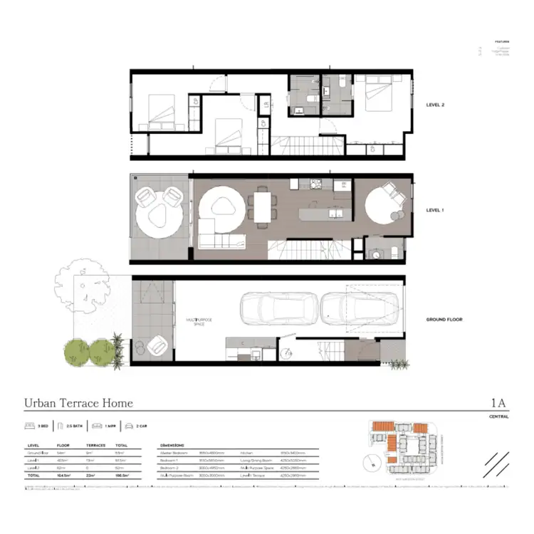 Floorplan of Homely townhouse listing, 29/31-49 Woolworths Street, Everton Park QLD 4053