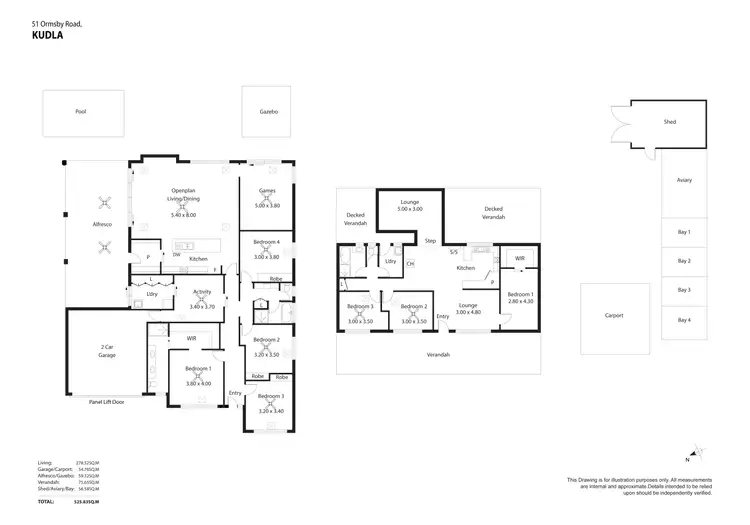 Floorplan of Homely house listing, 51 Ormsby Road, Kudla SA 5115