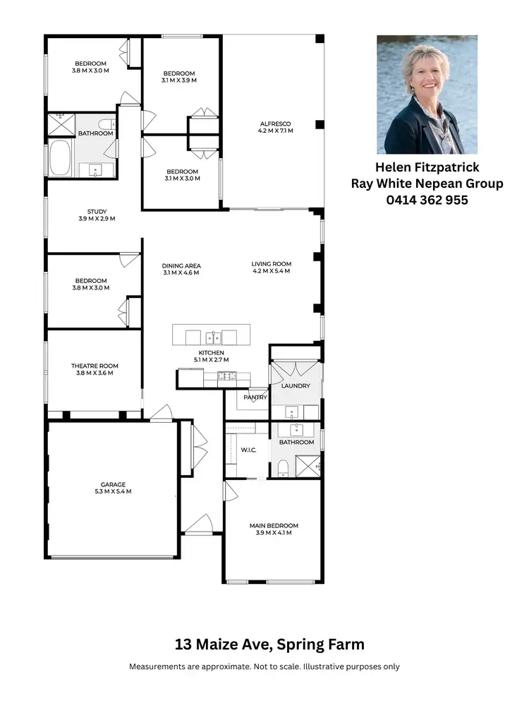 Floorplan of Homely house listing, 13 Maize Avenue, Spring Farm NSW 2570