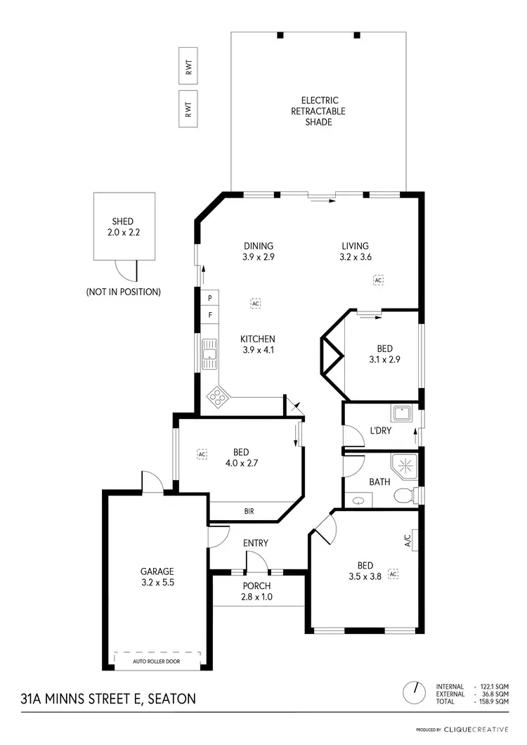Floorplan of Homely house listing, 31A Minns Street East, Seaton SA 5023