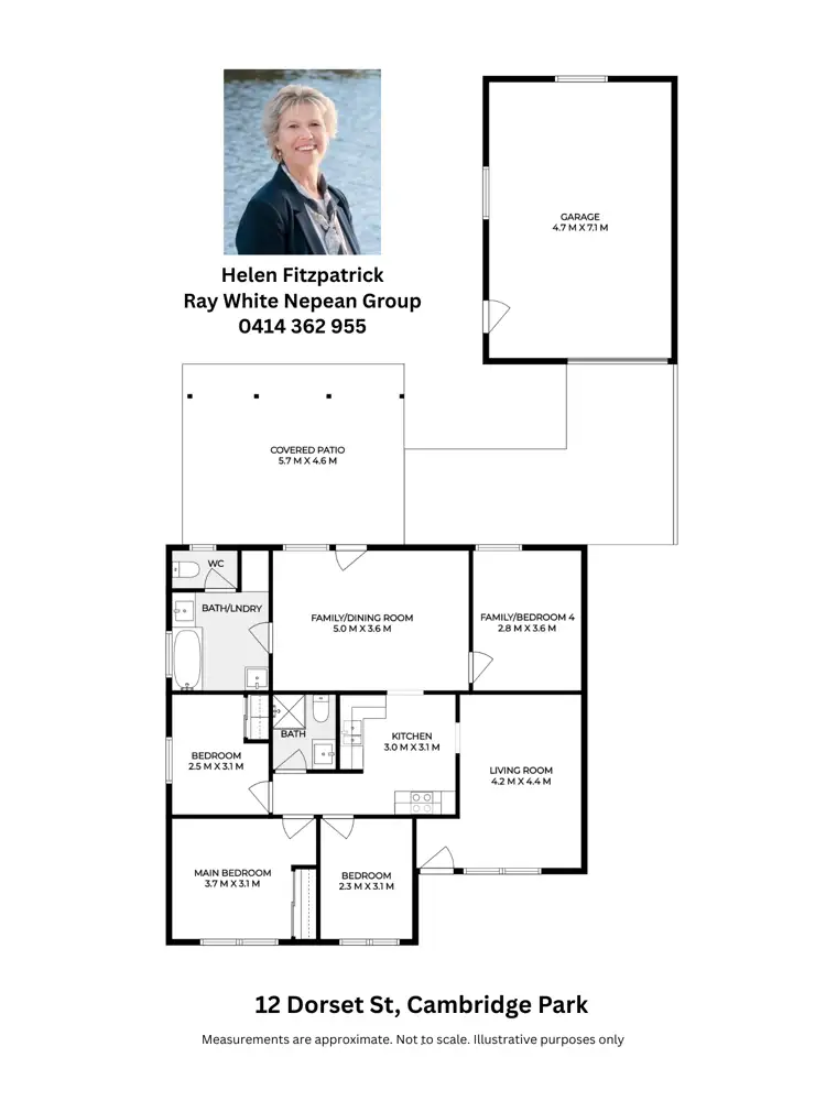 Floorplan of Homely house listing, 12 Dorset Street, Cambridge Park NSW 2747