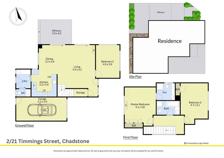 Floorplan of Homely townhouse listing, 2/21 Timmings Street, Chadstone VIC 3148