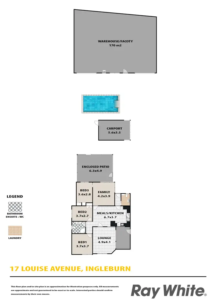 Floorplan of Homely house listing, 17 Louise Avenue, Ingleburn NSW 2565