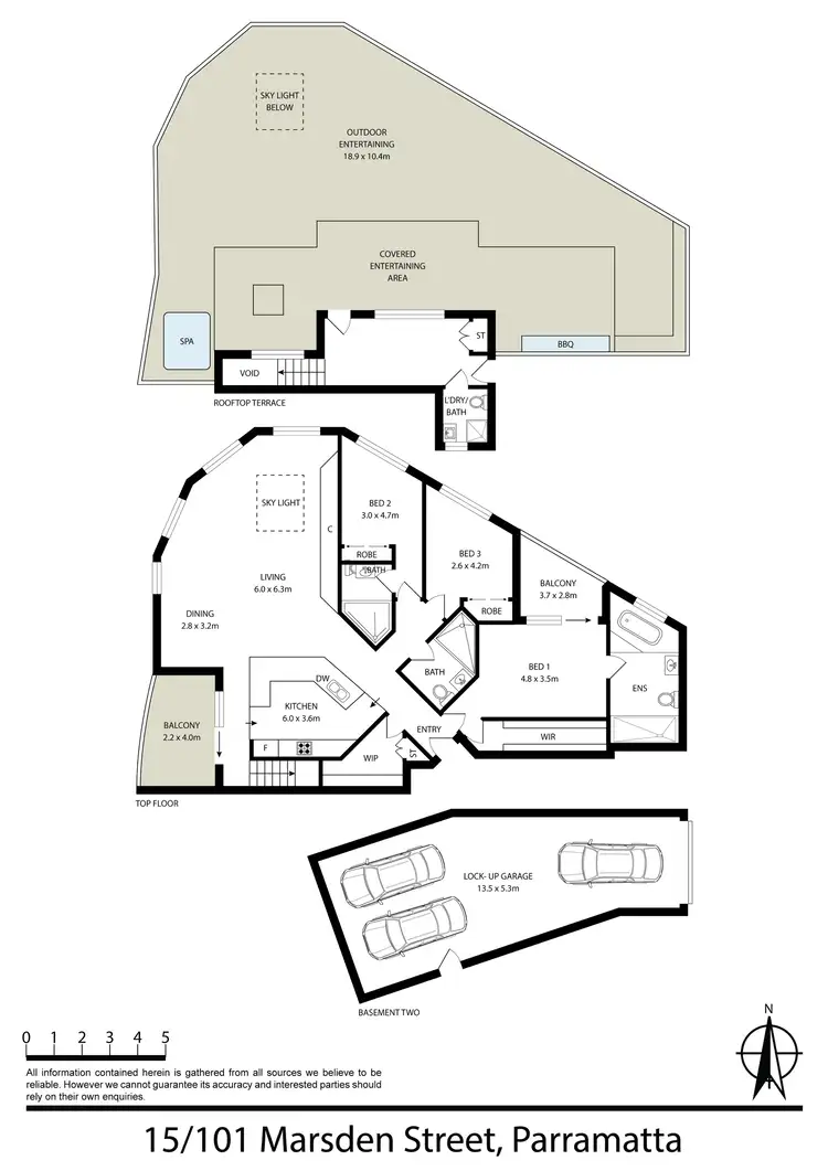 Floorplan of Homely apartment listing, 15/101 Marsden Street, Parramatta NSW 2150