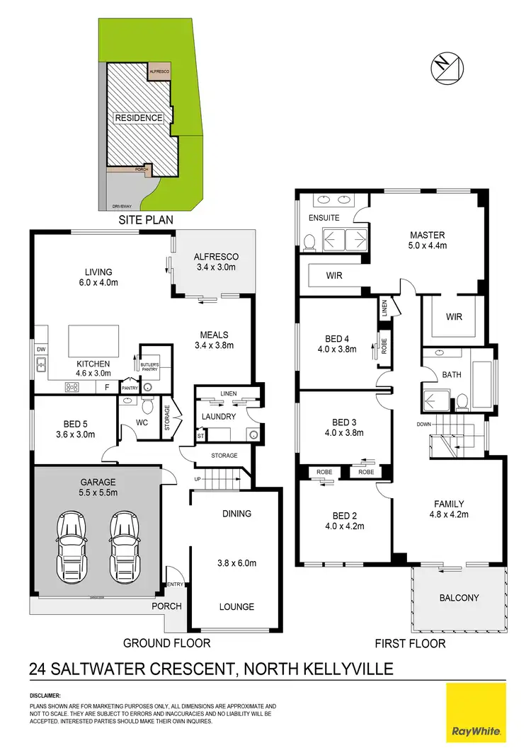 Floorplan of Homely house listing, 24 Saltwater Crescent, North Kellyville NSW 2155