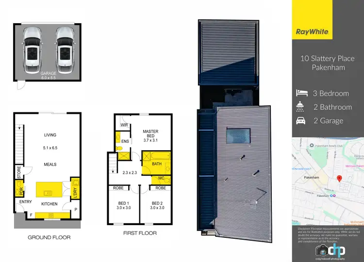 Floorplan of Homely house listing, 10 Slattery Place, Pakenham VIC 3810
