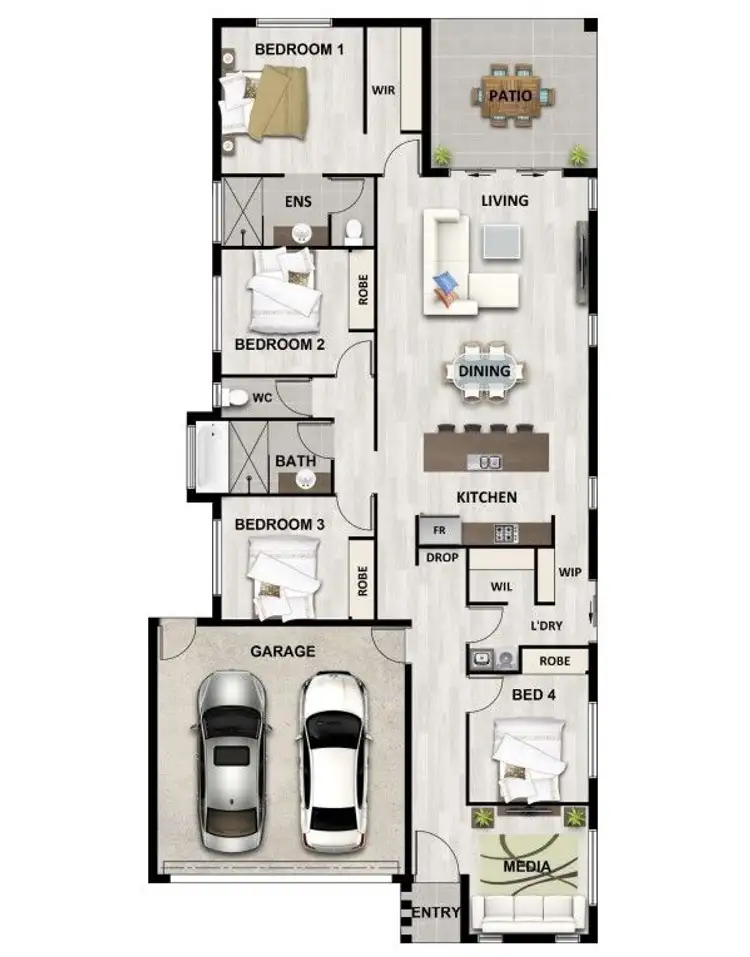 Floorplan of Homely house listing, 6 Whyambeel Chase, Smithfield QLD 4878