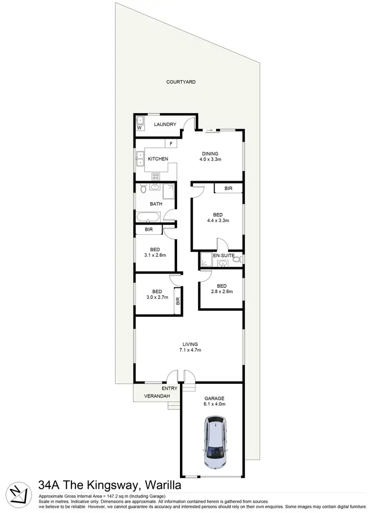 Floorplan of Homely house listing, 34a The Kingsway, Warilla NSW 2528