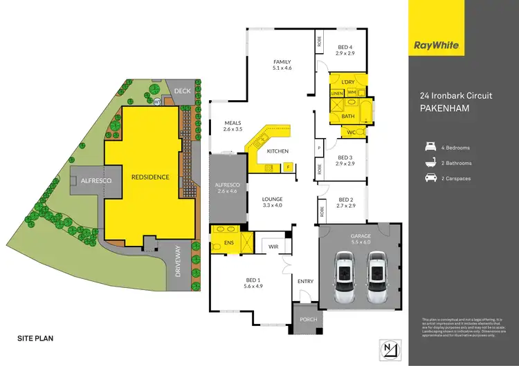 Floorplan of Homely house listing, 24 Ironbark Circuit, Pakenham VIC 3810