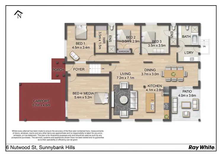 Floorplan of Homely house listing, 6 Nutwood Street, Sunnybank Hills QLD 4109