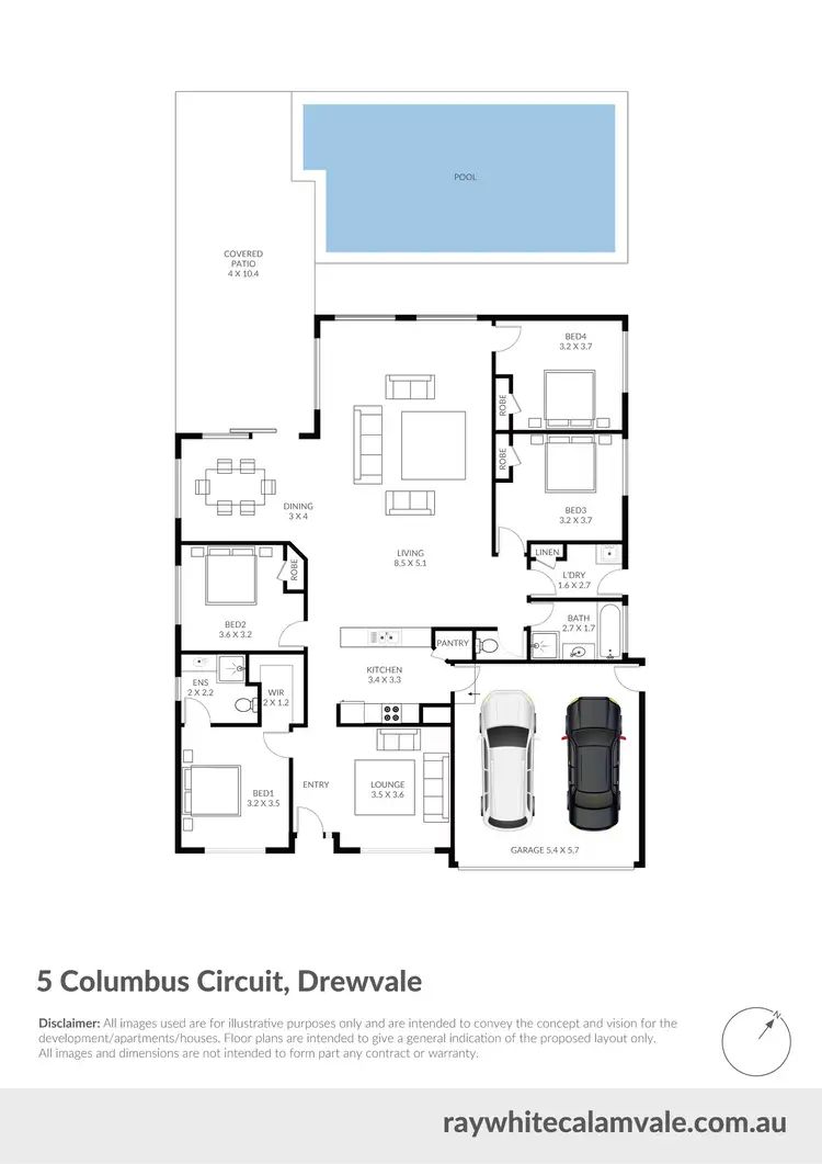 Floorplan of Homely house listing, 5 Columbus Circuit, Drewvale QLD 4116