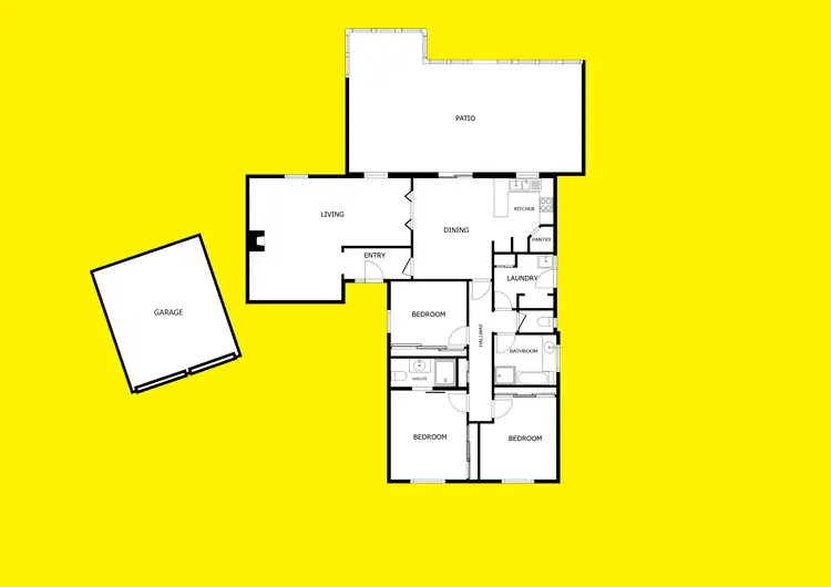 Floorplan of Homely house listing, 4 Michael Court, Mildura VIC 3500
