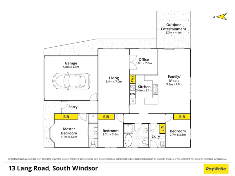 Floorplan of Homely house listing, 13 Lang Road, South Windsor NSW 2756