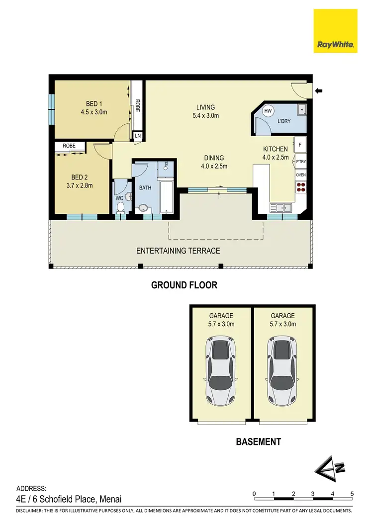 Floorplan of Homely unit listing, 4E/6 Schofield Place, Menai NSW 2234