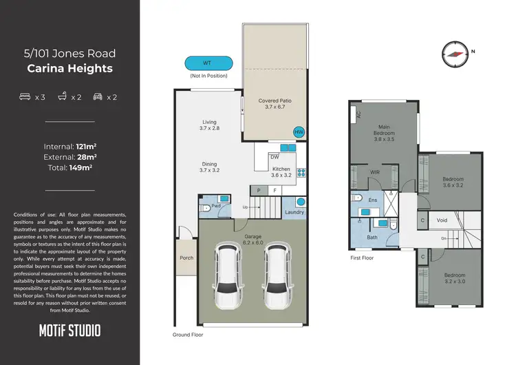 Floorplan of Homely townhouse listing, 5/101 Jones Road, Carina Heights QLD 4152