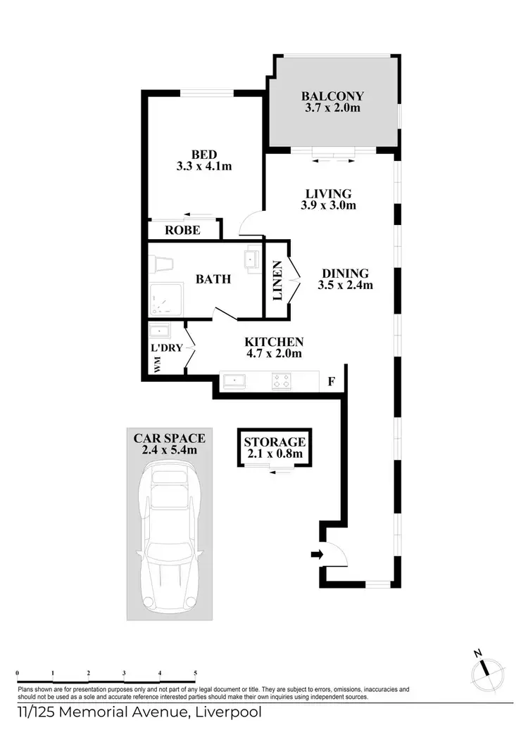Floorplan of Homely apartment listing, 11/125 Memorial Avenue, Liverpool NSW 2170