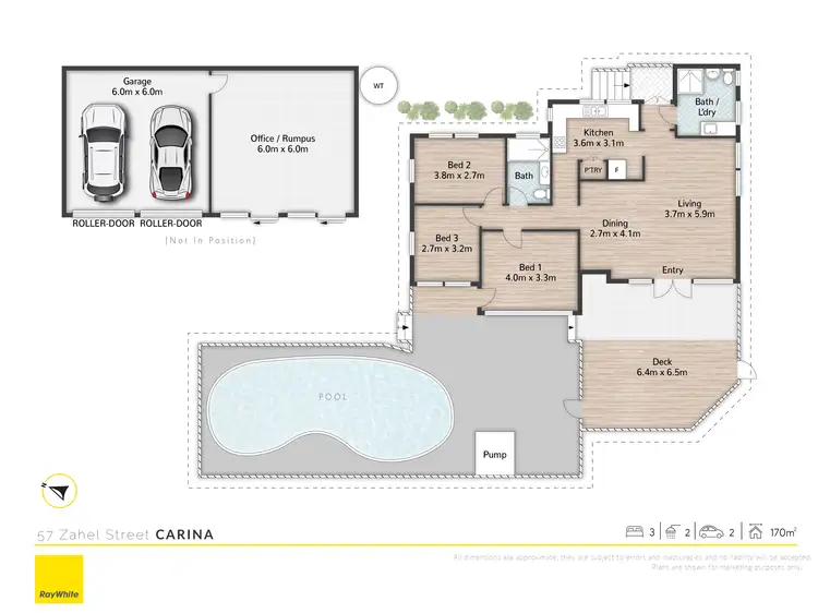 Floorplan of Homely house listing, 57 Zahel Street, Carina QLD 4152