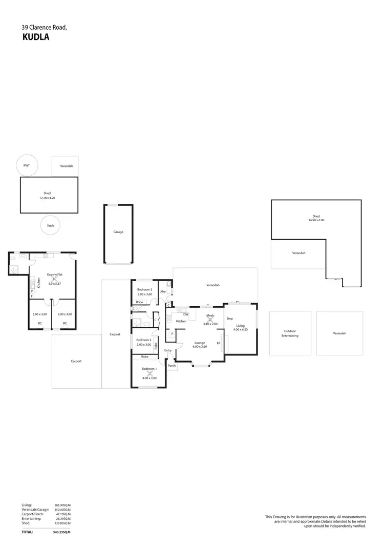 Floorplan of Homely house listing, 39 Clarence Road, Kudla SA 5115