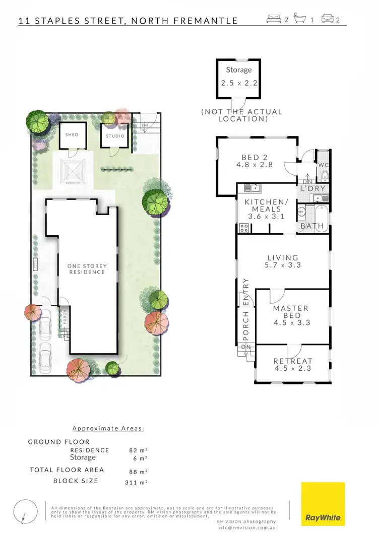 Floorplan of Homely house listing, 11 Staples Street, North Fremantle WA 6159