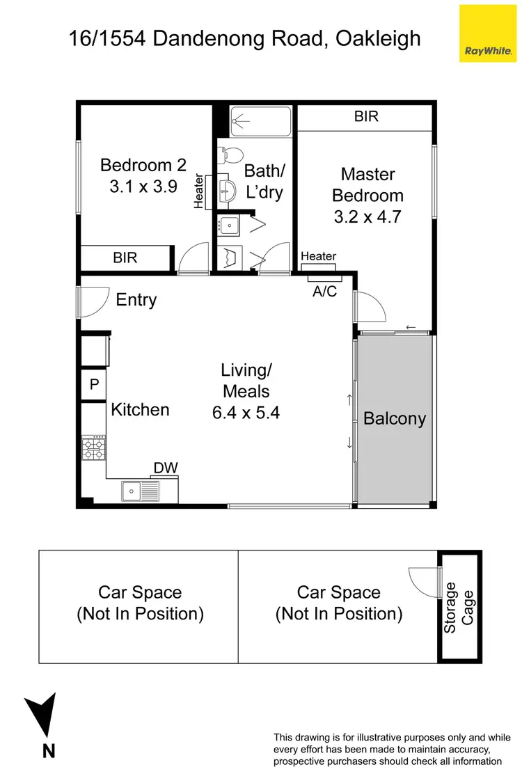 Floorplan of Homely unit listing, 16/1554-1556 Dandenong Road, Huntingdale VIC 3166