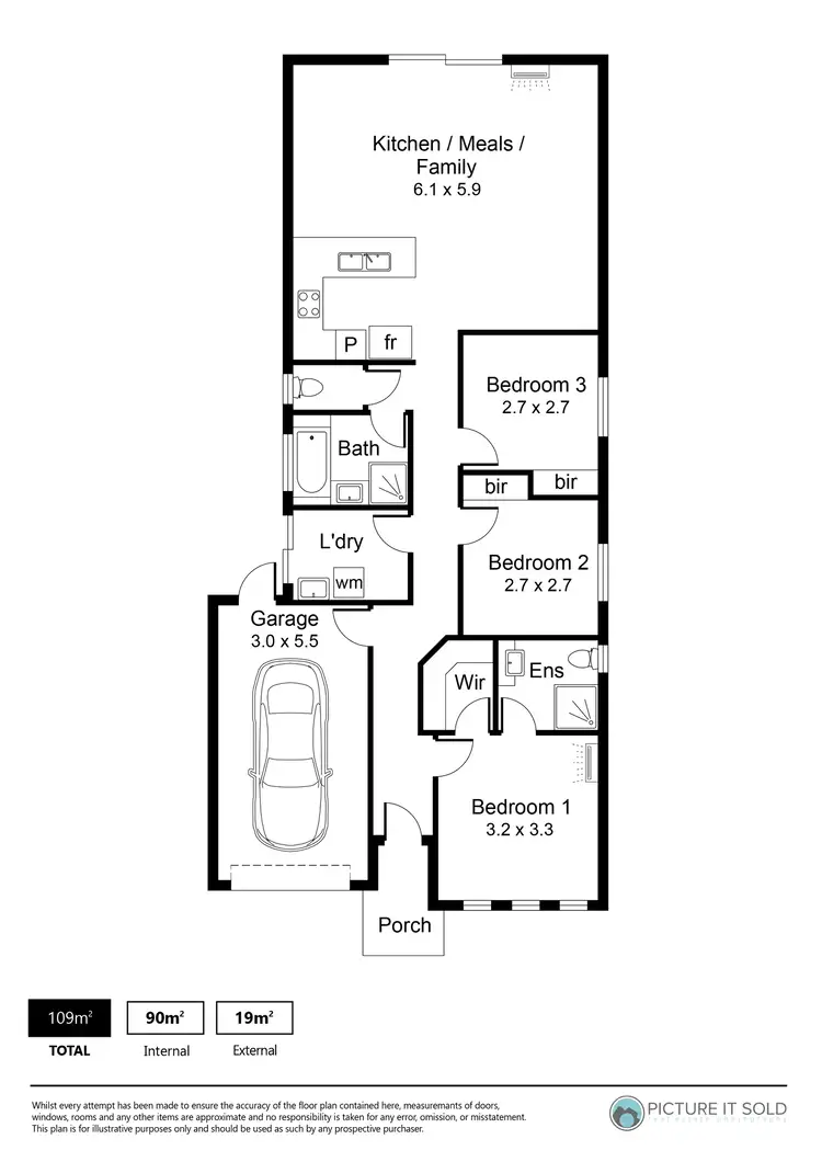 Floorplan of Homely house listing, 14 Geoff Road, Munno Para West SA 5115