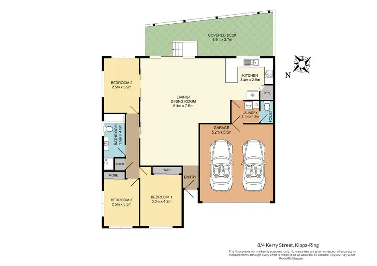 Floorplan of Homely unit listing, 8/4 Kerry Street, Kippa-Ring QLD 4021