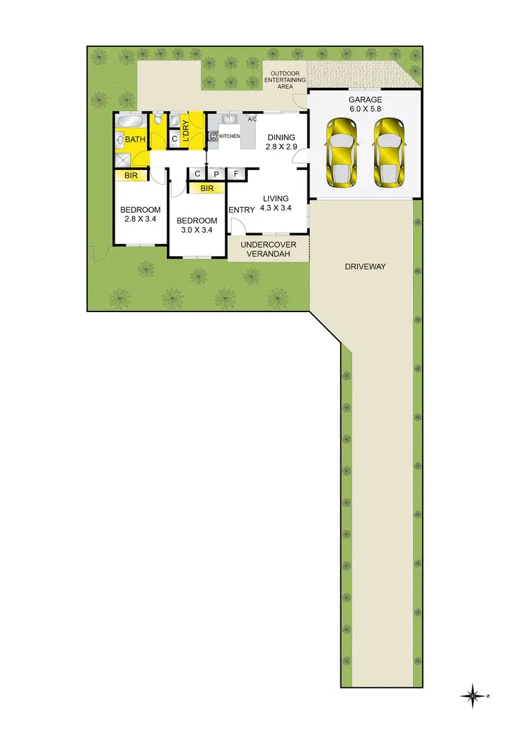 Floorplan of Homely house listing, 2/7 Cheam Walk, Highton VIC 3216
