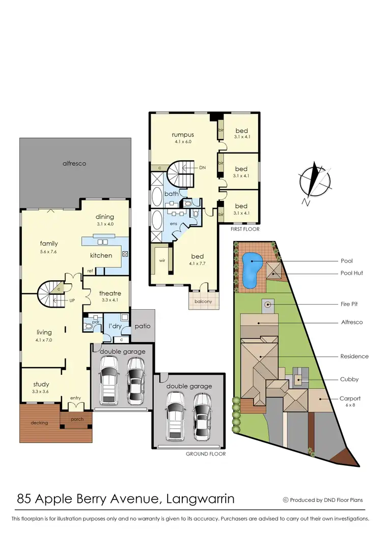Floorplan of Homely house listing, 85 Apple Berry Avenue, Langwarrin VIC 3910