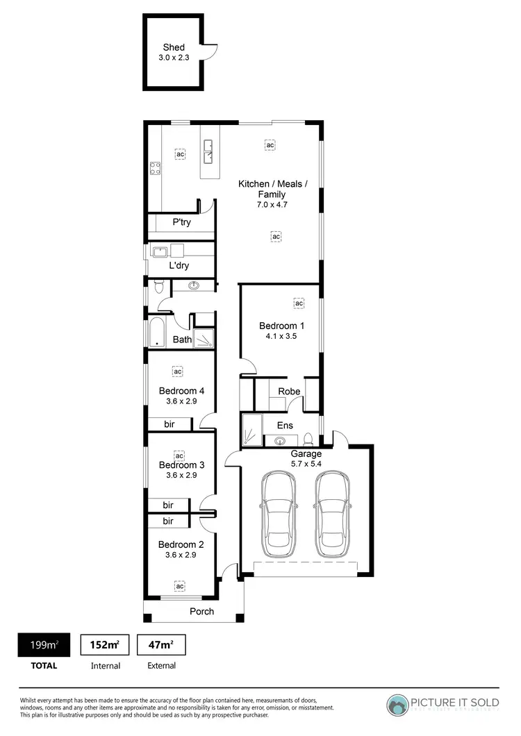 Floorplan of Homely house listing, 110D Brandis Road, Munno Para West SA 5115