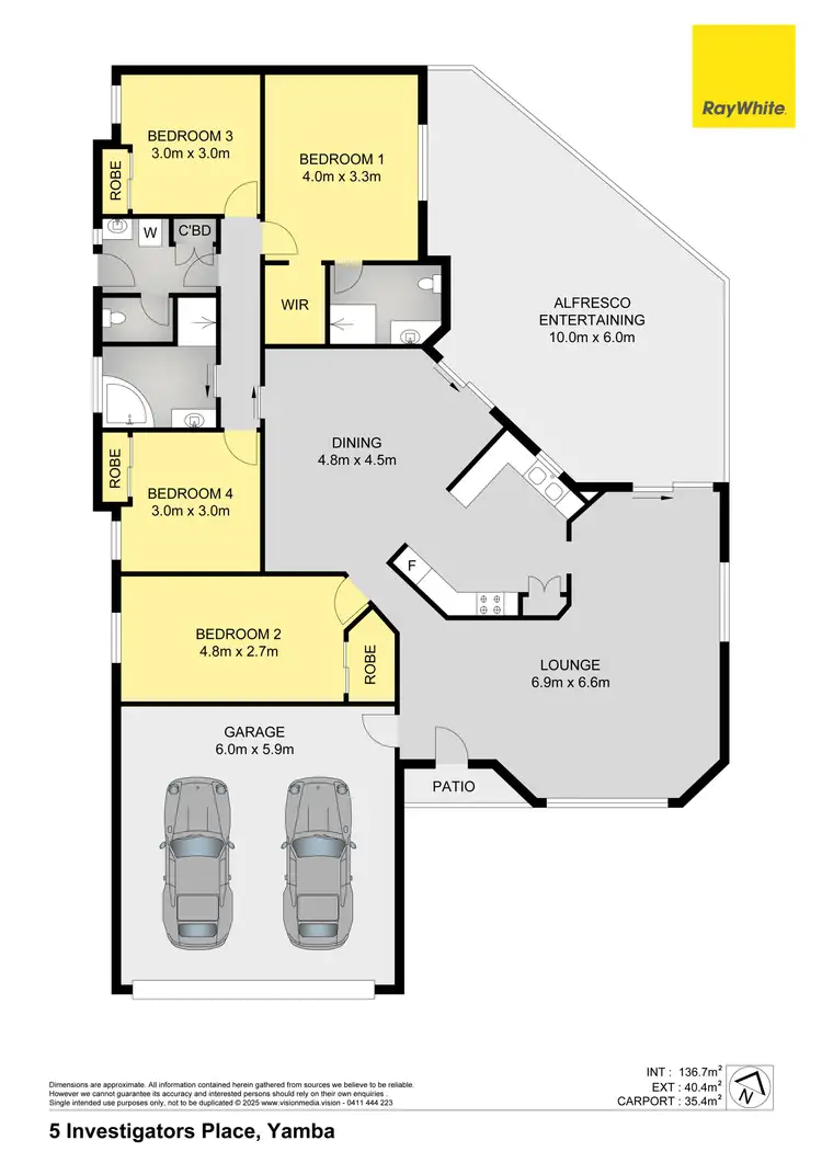 Floorplan of Homely house listing, 5 Investigators Place, Yamba NSW 2464