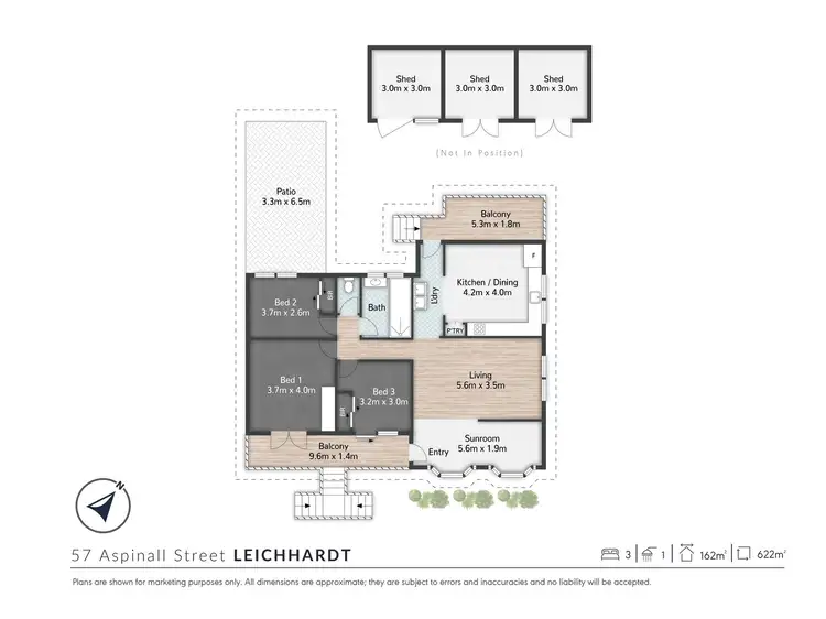 Floorplan of Homely house listing, 57 Aspinall Street, Leichhardt QLD 4305