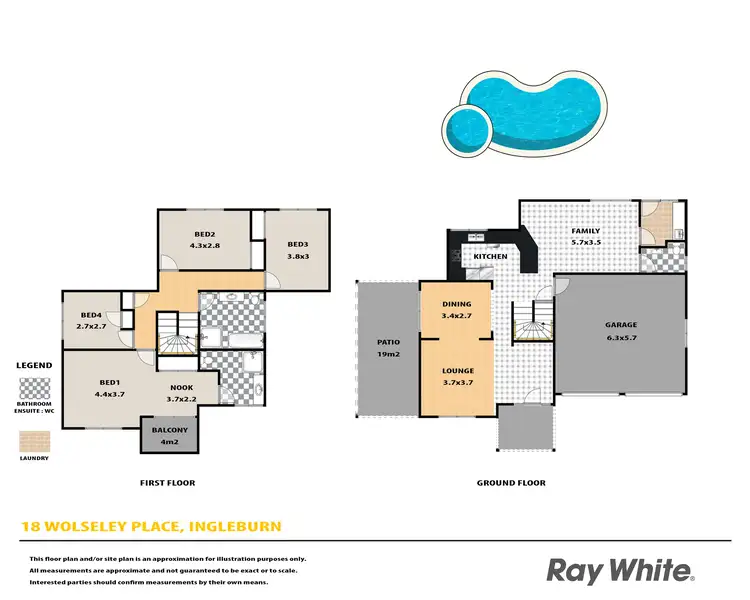 Floorplan of Homely house listing, 18 Wolseley Place, Ingleburn NSW 2565