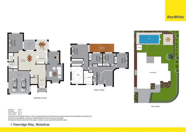 Floorplan of Homely house listing, 1 Viewridge Way, Molendinar QLD 4214