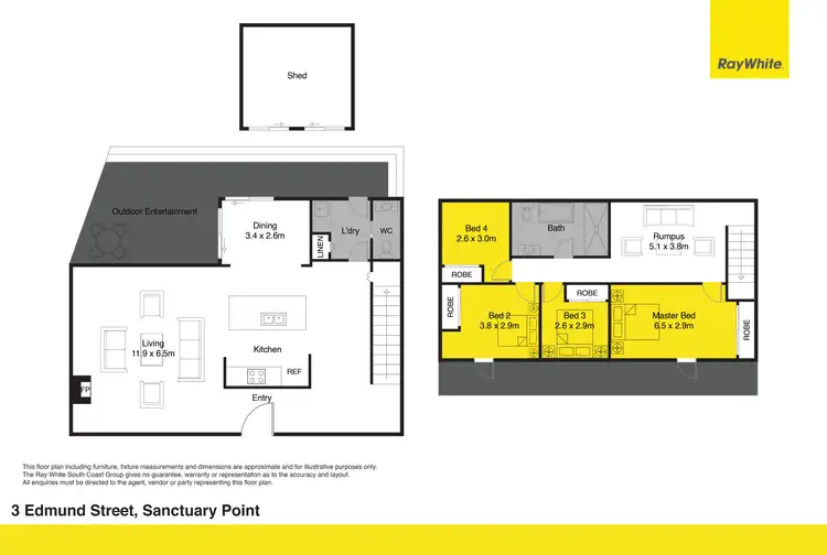 Floorplan of Homely house listing, 3 Edmund Street, Sanctuary Point NSW 2540