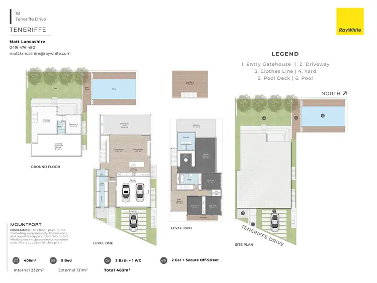 Floorplan of Homely house listing, 18 Teneriffe Drive, Teneriffe QLD 4005