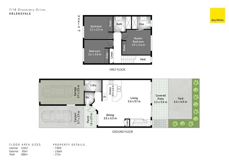 Floorplan of Homely townhouse listing, 7/18 Discovery Drive, Helensvale QLD 4212