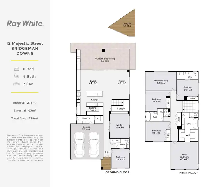 Floorplan of Homely house listing, 12 Majestic Street, Bridgeman Downs QLD 4035