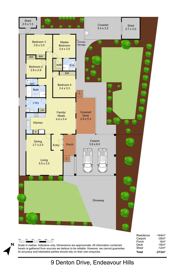 Floorplan of Homely house listing, 9 Denton Drive, Endeavour Hills VIC 3802