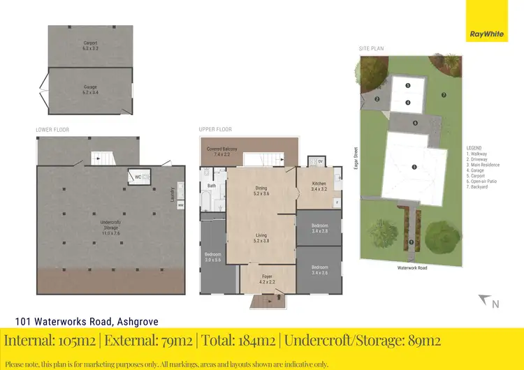 Floorplan of Homely house listing, 101 Waterworks Road, Ashgrove QLD 4060