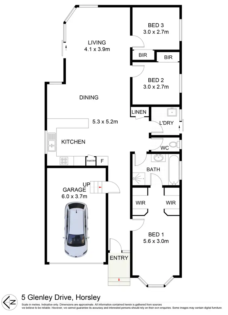 Floorplan of Homely house listing, 5 Glenlee Drive, Horsley NSW 2530