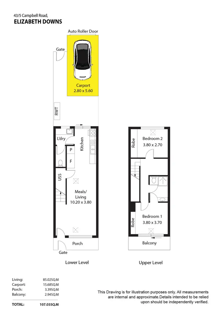Floorplan of Homely house listing, 43/5 Campbell Road, Elizabeth Downs SA 5113
