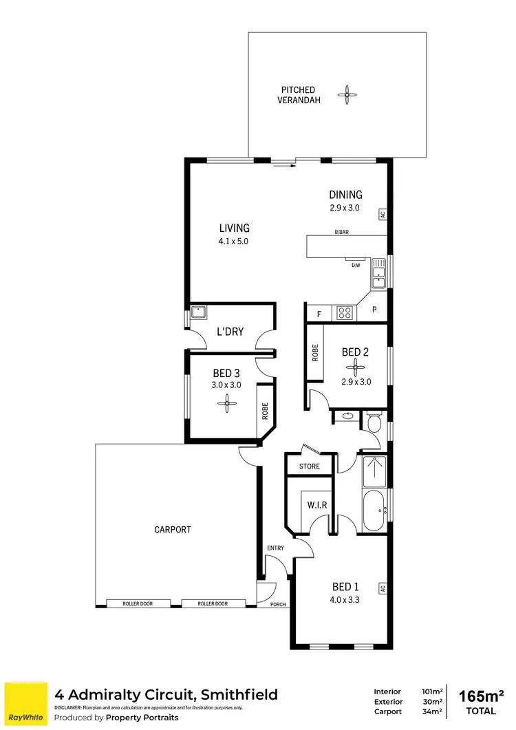 Floorplan of Homely house listing, 4 Admiralty Circuit, Smithfield SA 5114