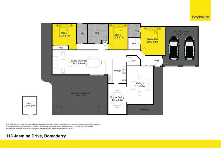 Floorplan of Homely house listing, 113 Jasmine Drive, Bomaderry NSW 2541
