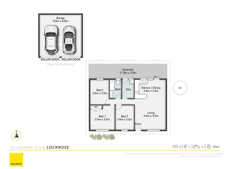 Floorplan of Homely house listing, 33 Johnson Drive, Lockrose QLD 4342