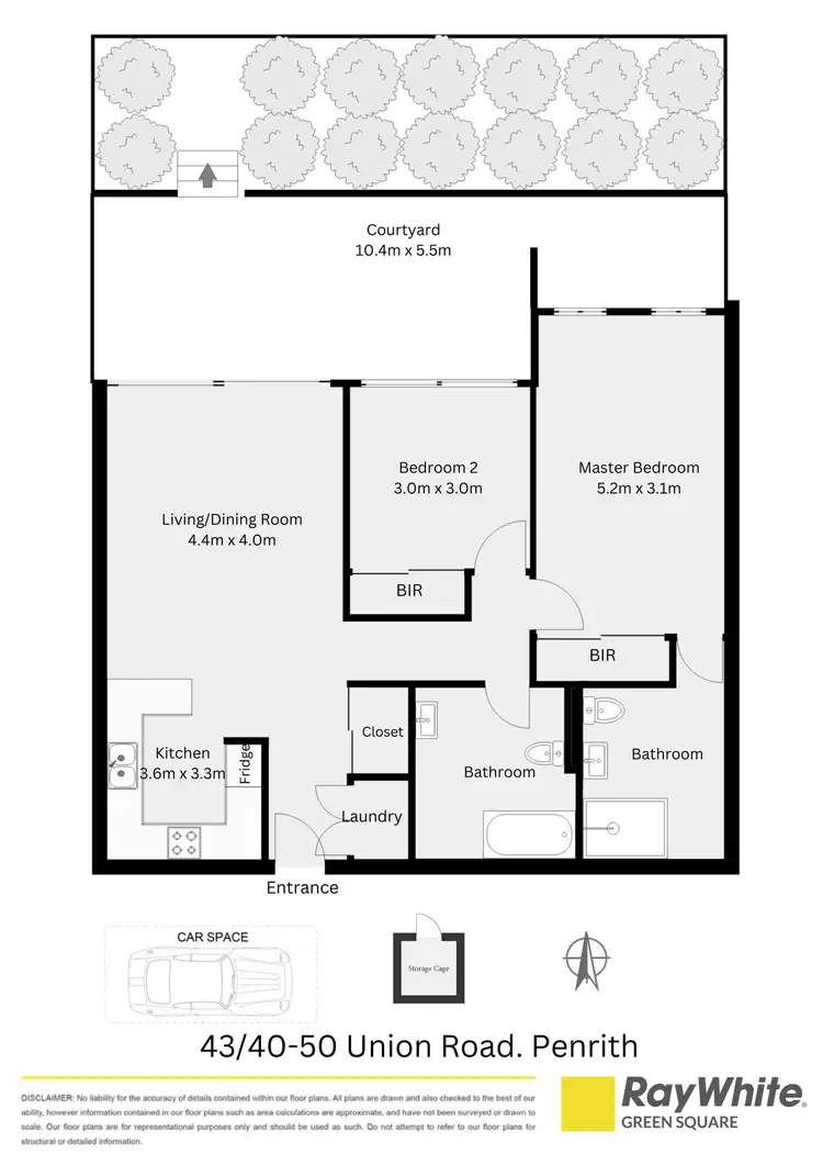 Floorplan of Homely apartment listing, 43/40-50 Union Road, Penrith NSW 2750