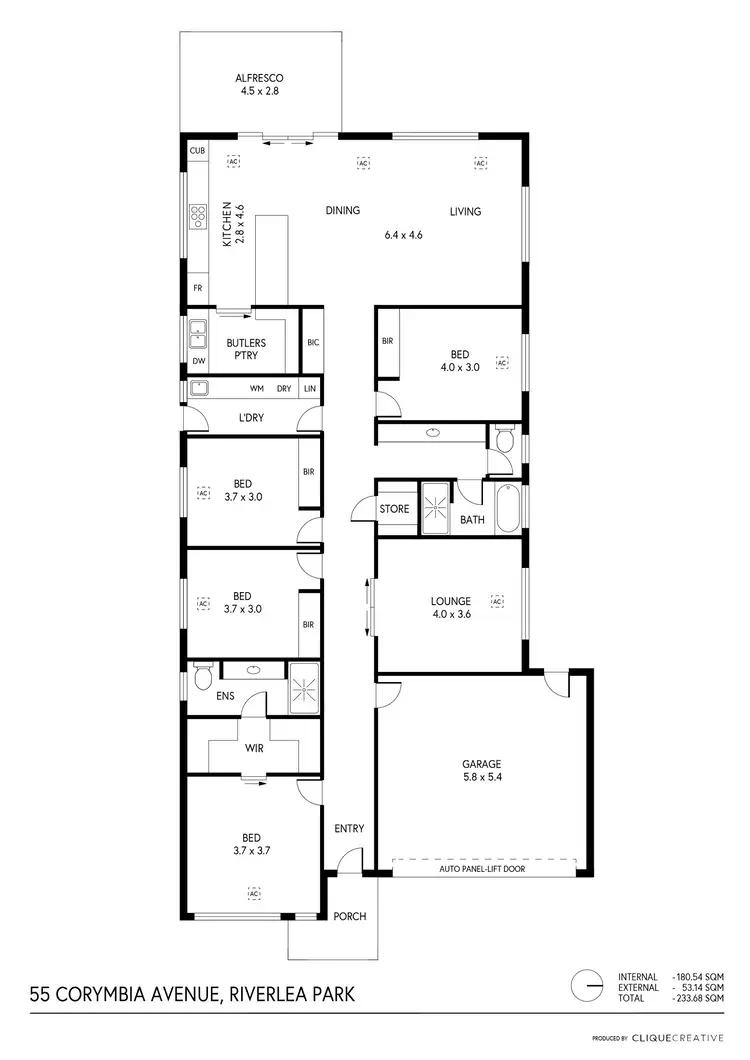 Floorplan of Homely house listing, 55 Corymbia Avenue, Riverlea Park SA 5120