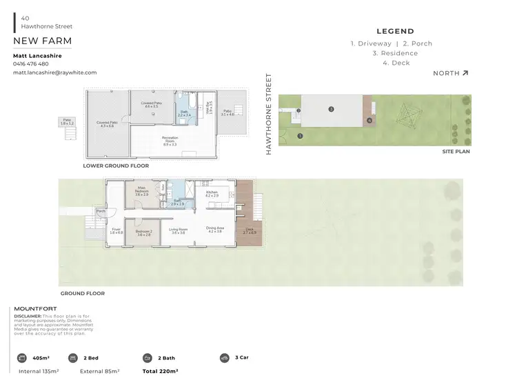 Floorplan of Homely house listing, 40 Hawthorne Street, New Farm QLD 4005