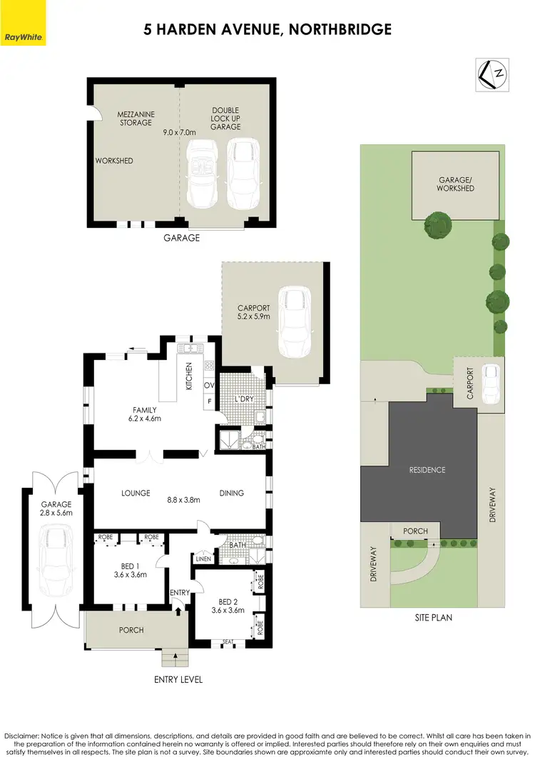 Floorplan of Homely house listing, 5 Harden Avenue, Northbridge NSW 2063