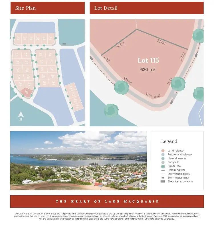 Floorplan of Homely land listing, 1 Yaayin Way, Speers Point NSW 2284