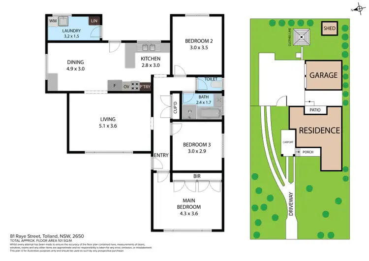 Floorplan of Homely house listing, 81 Raye Street, Tolland NSW 2650